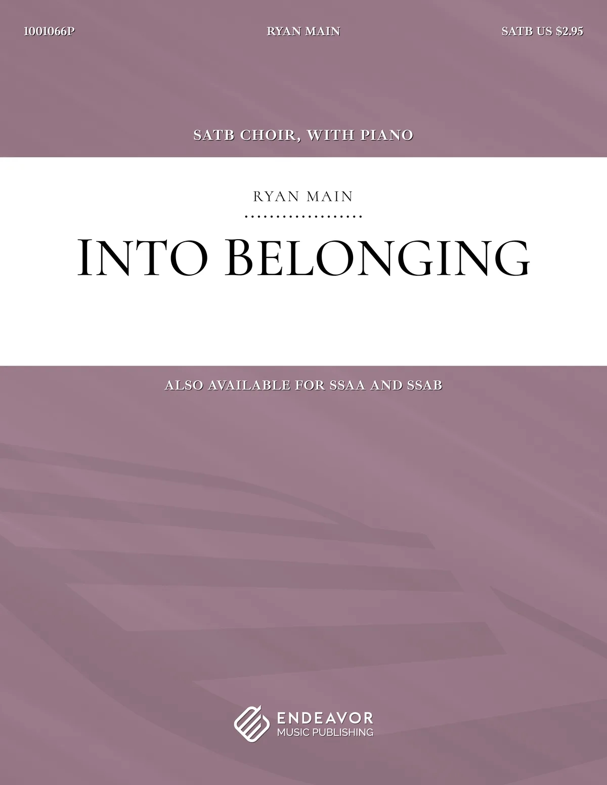 Into Belonging by Ryan Main - choral sheet music