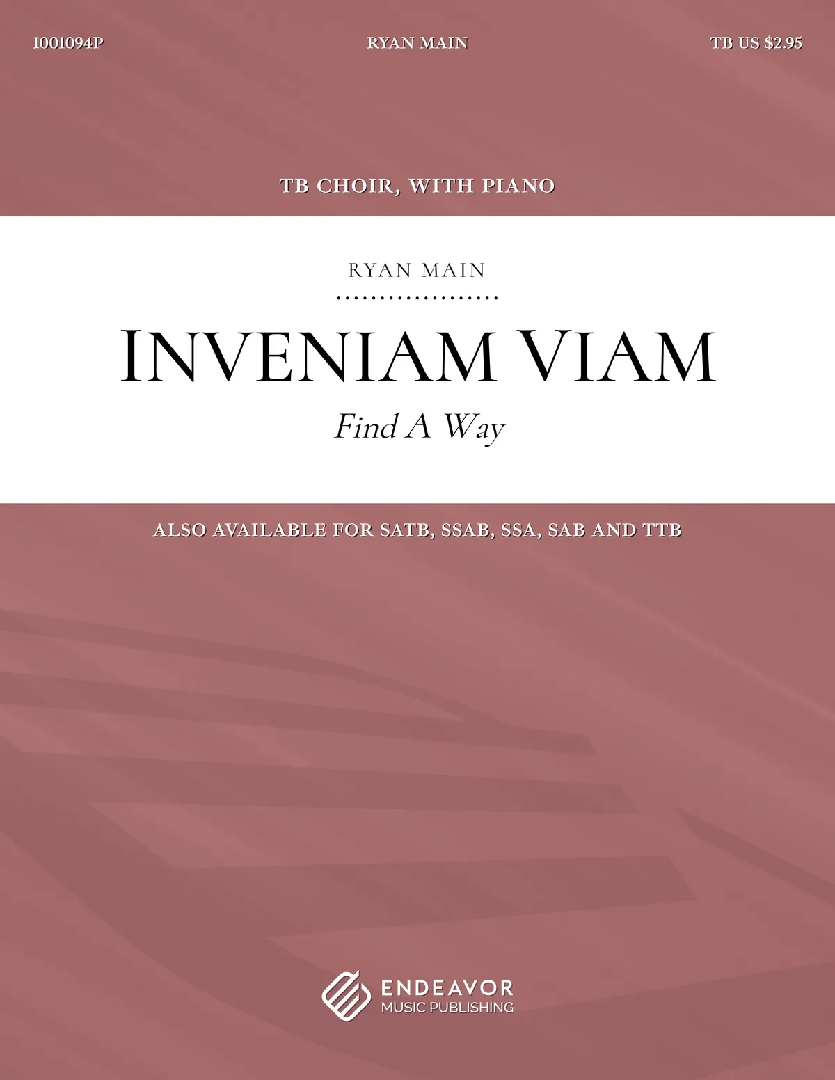 Inveniam Viam by Ryan Main - choral sheet music