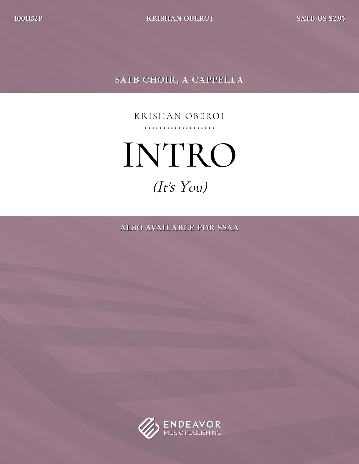Intro (It's You) by Krishan Oberoi - choral sheet music