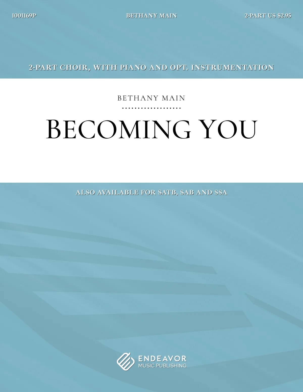 Becoming You by Bethany Main - choral sheet music