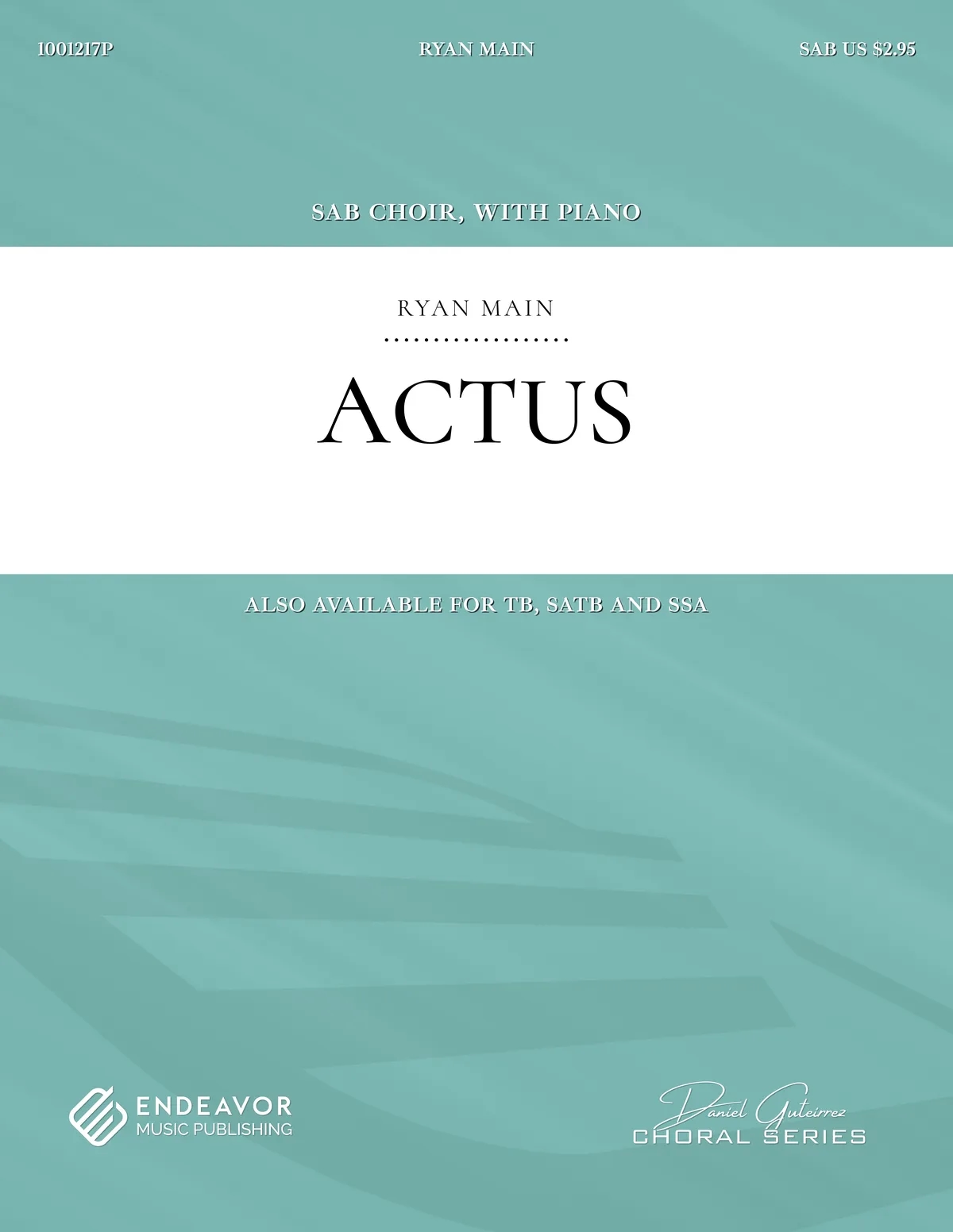 Actus by Ryan Main - choral sheet music