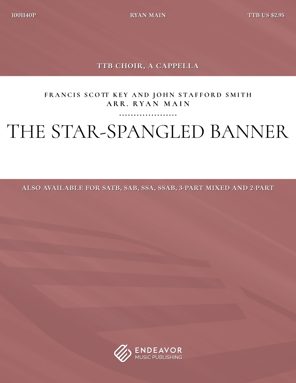 The Star-Spangled Banner by Ryan Main - choral sheet music cover