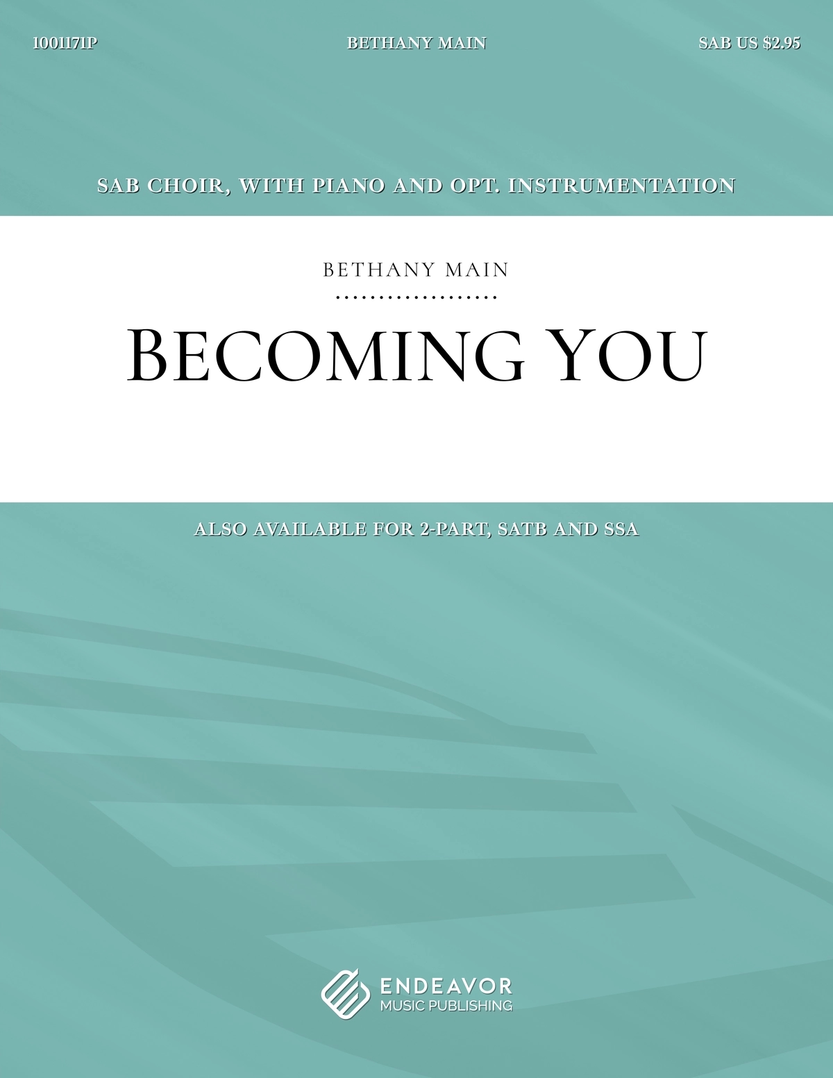 Becoming You by Bethany Main - choral sheet music