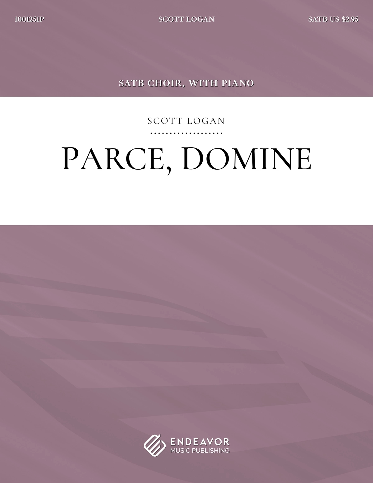 Parce, Domine by Scott Logan - choral sheet music cover