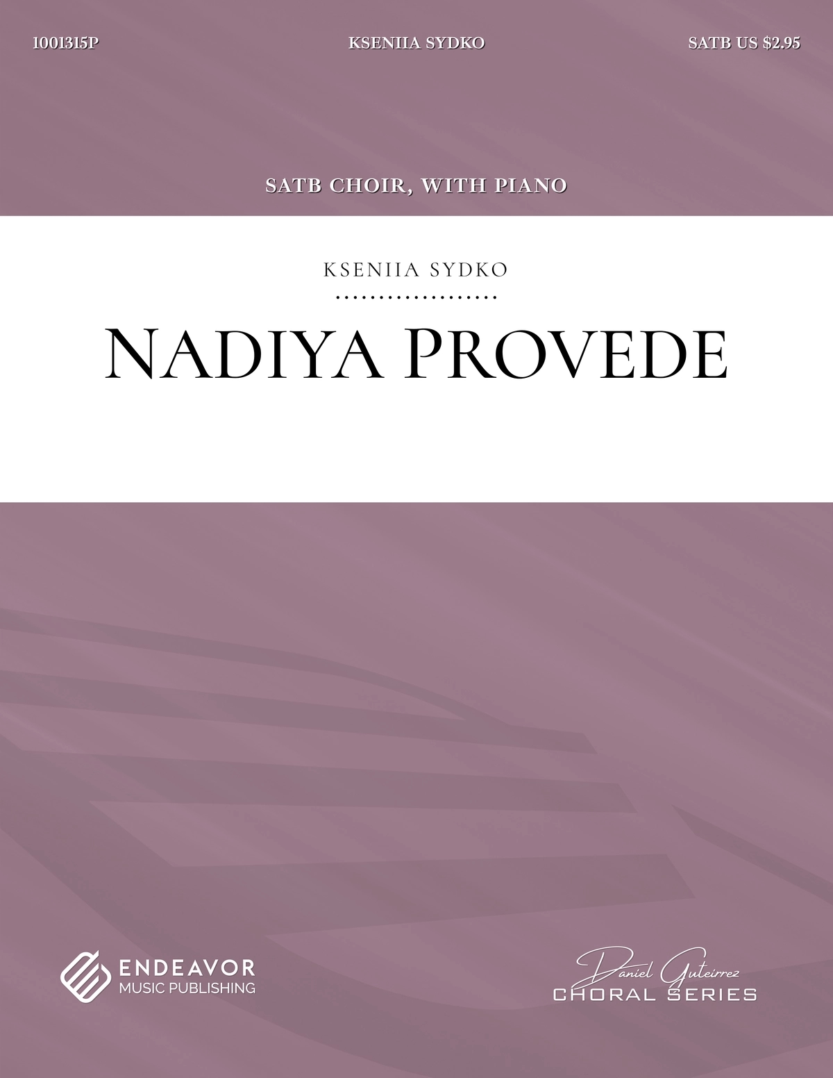 Nadiya Provede by Kseniia Sydko - choral sheet music