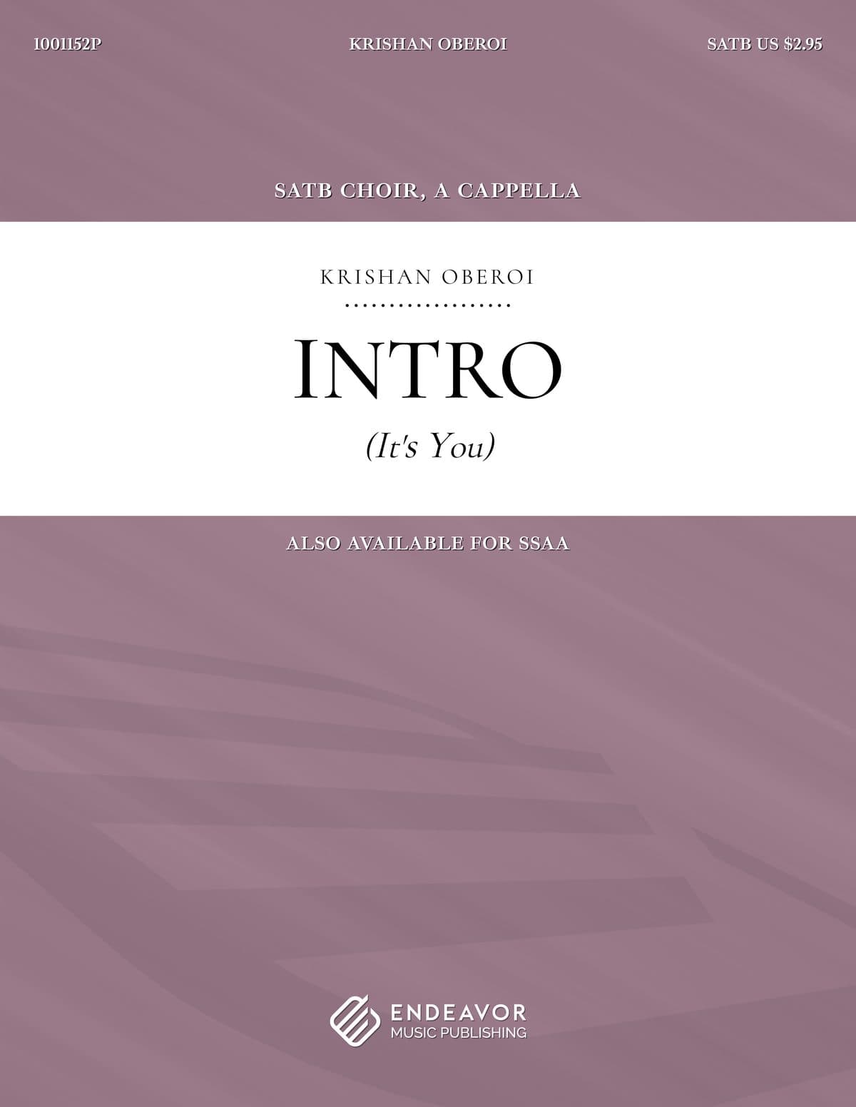 Intro (It's You) by Krishan Oberoi - choral sheet music