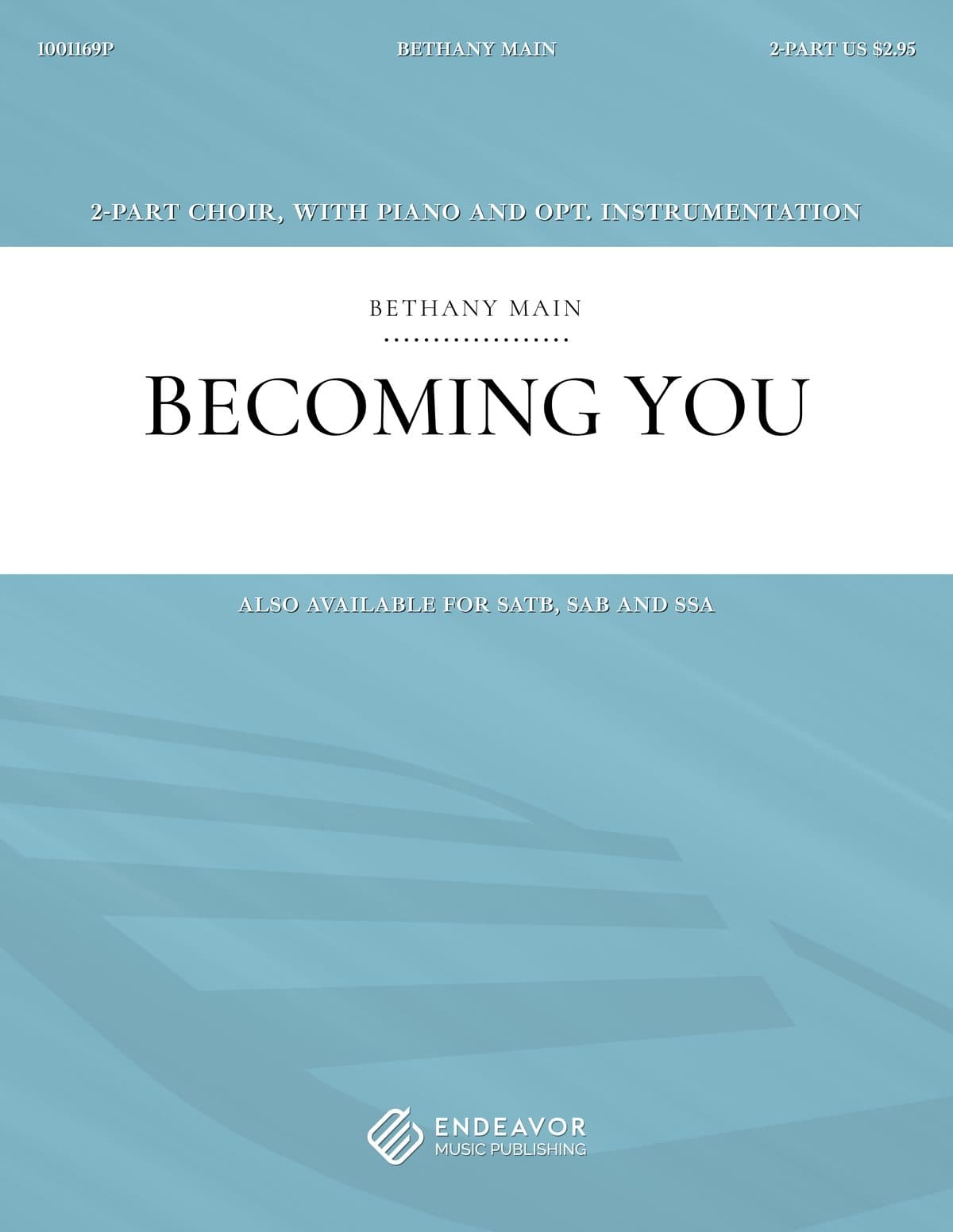 Becoming You by Bethany Main - choral sheet music