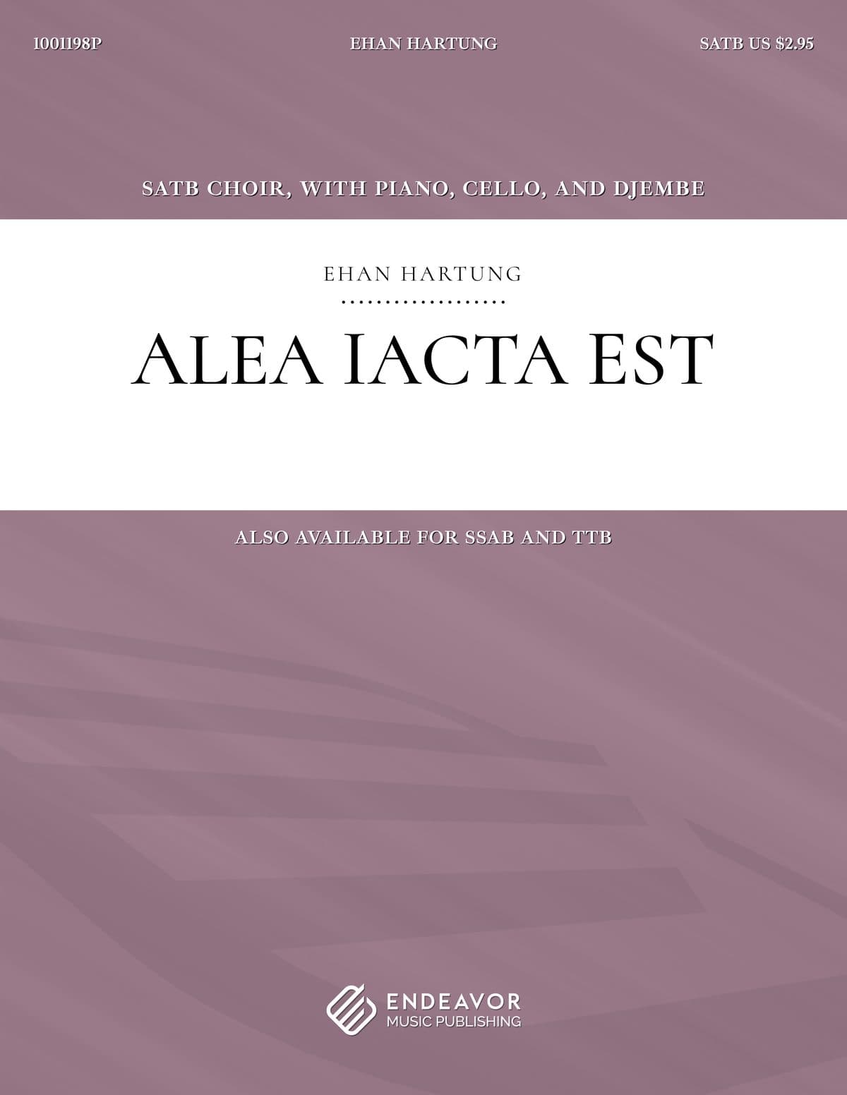 Alea Iacta Est by Ehan Hartung - choral sheet music cover
