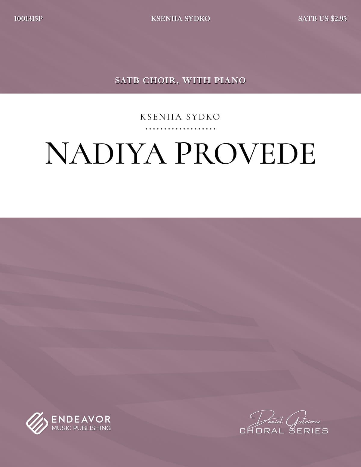 Nadiya Provede by Kseniia Sydko - choral sheet music