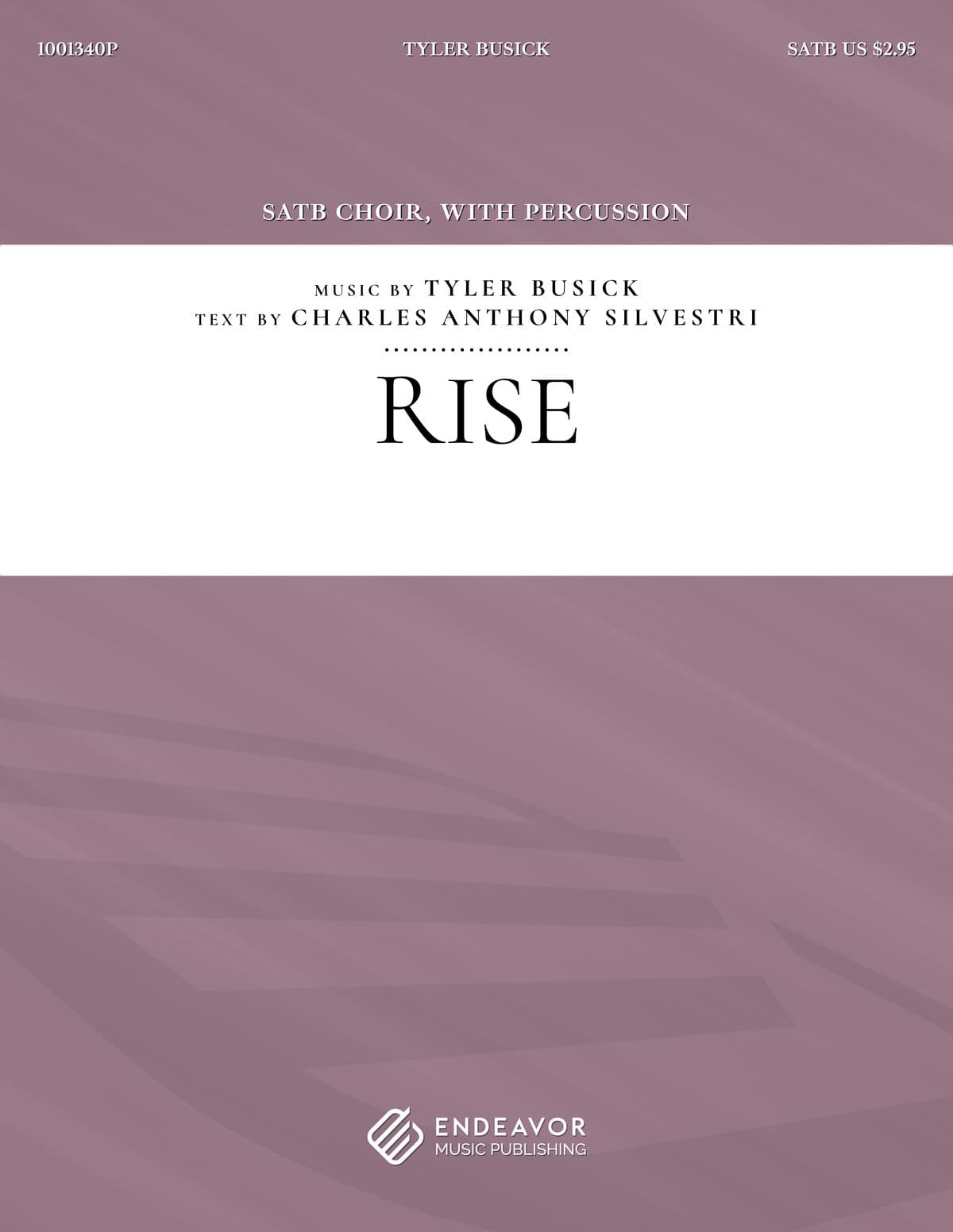 Rise by Tyler Busick - choral sheet music cover
