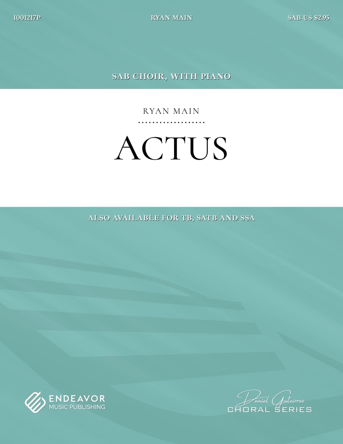Actus by Ryan Main - choral sheet music