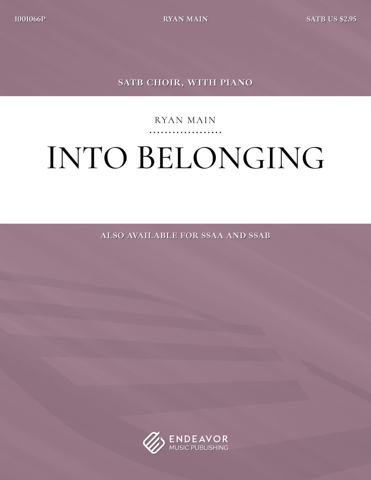 Into Belonging by Ryan Main - choral sheet music