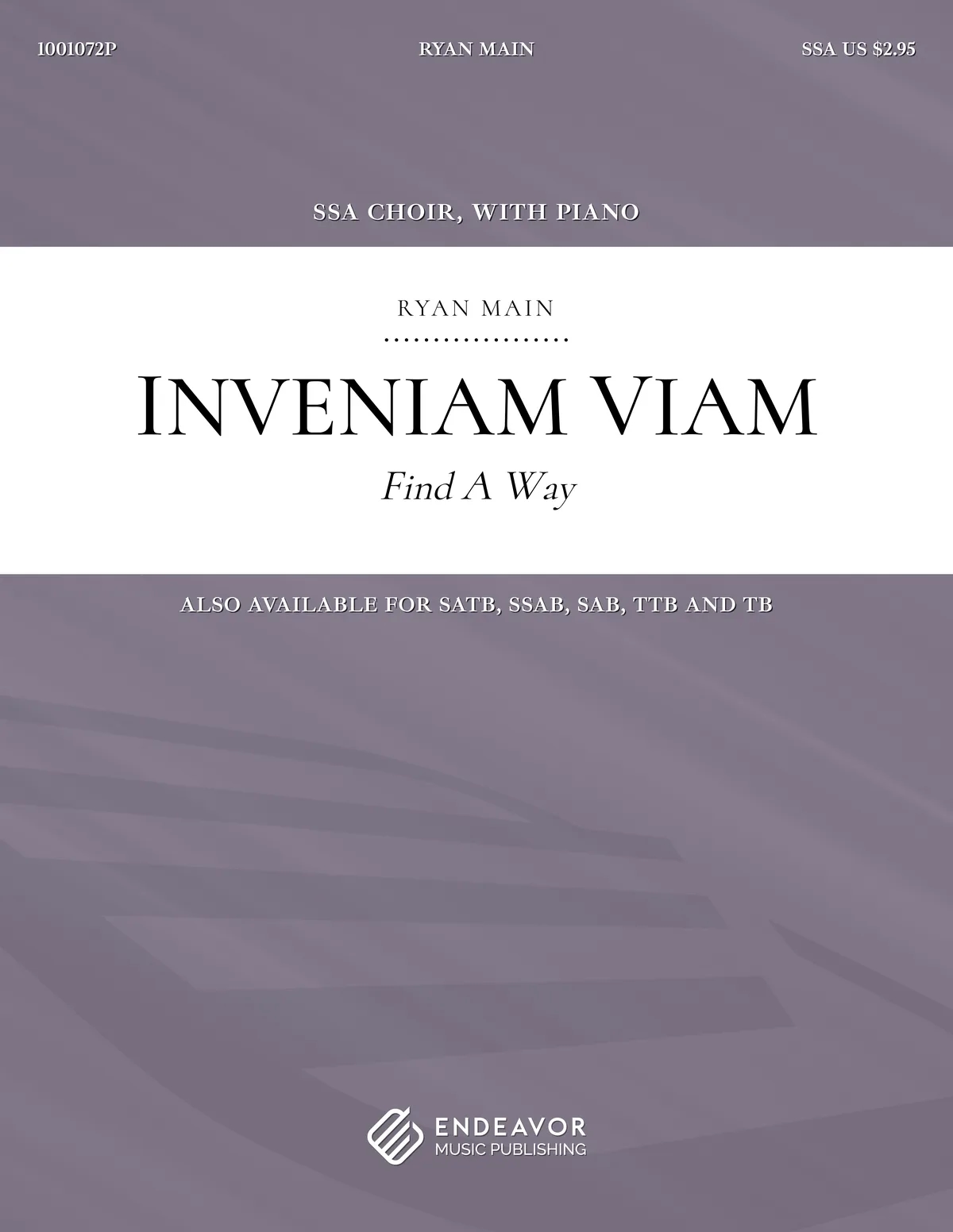 Inveniam Viam by Ryan Main - choral sheet music