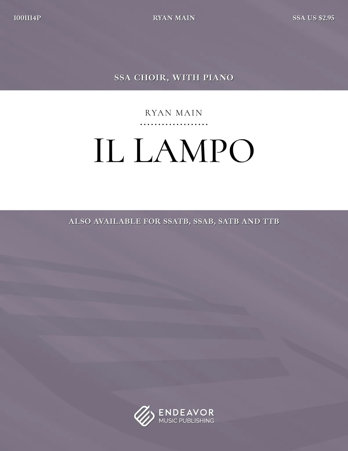 Il Lampo by Ryan Main - choral sheet music