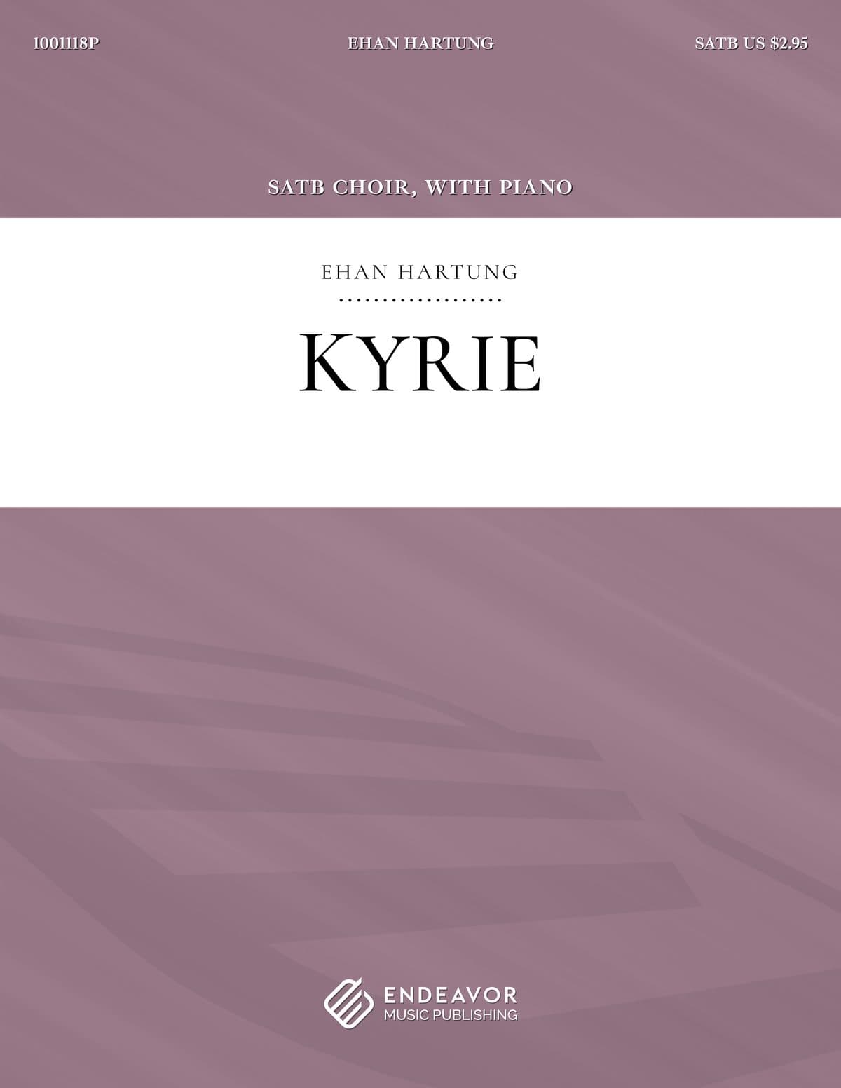 Kyrie by Ehan Hartung - choral sheet music cover