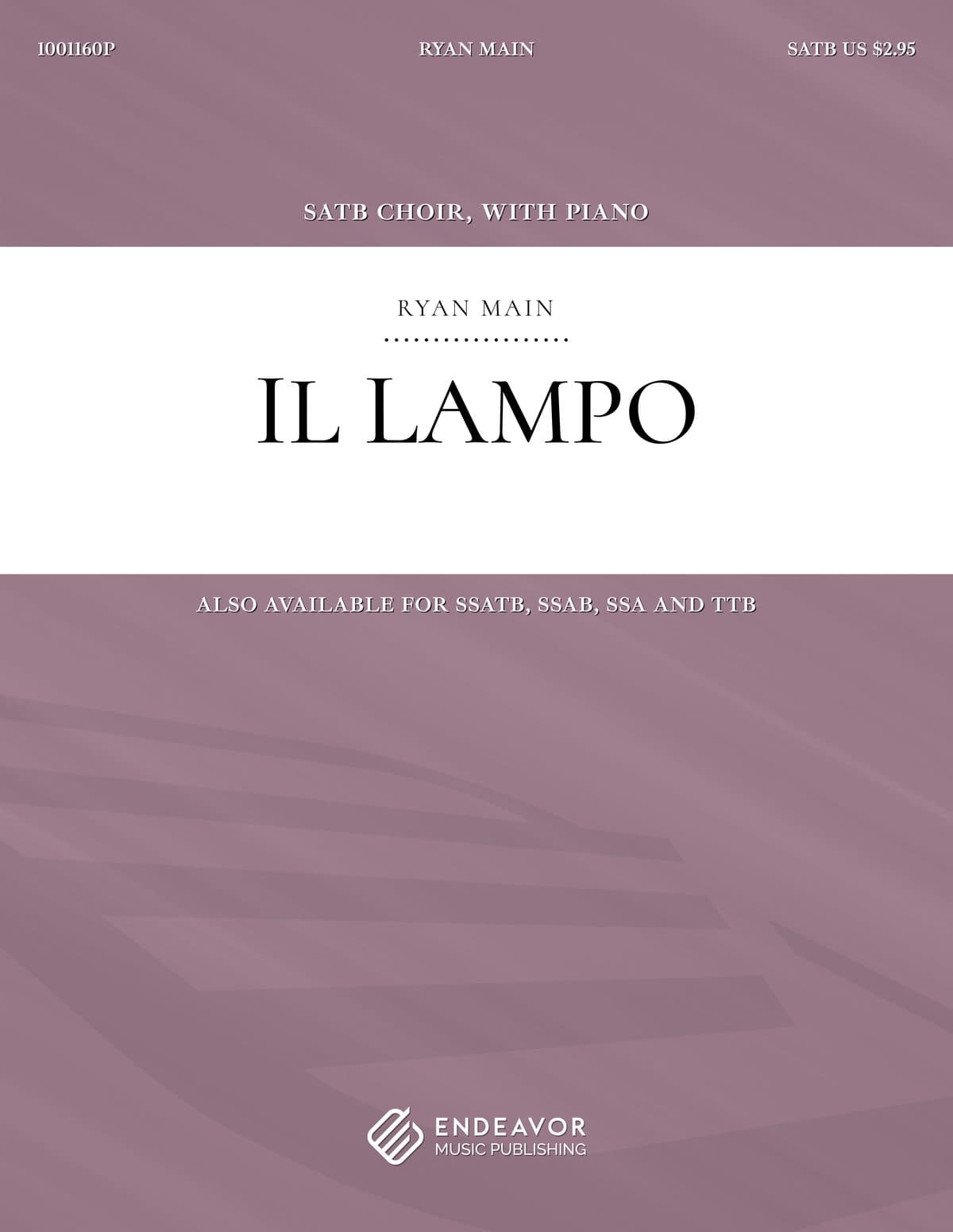 Il Lampo by Ryan Main - choral sheet music