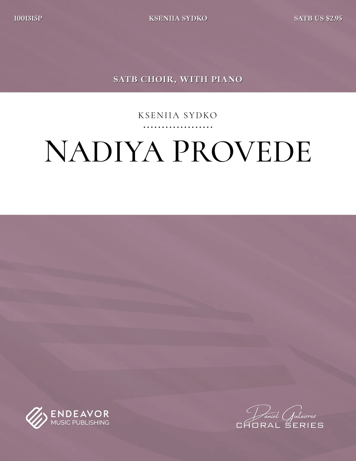 Nadiya Provede by Kseniia Sydko - choral sheet music