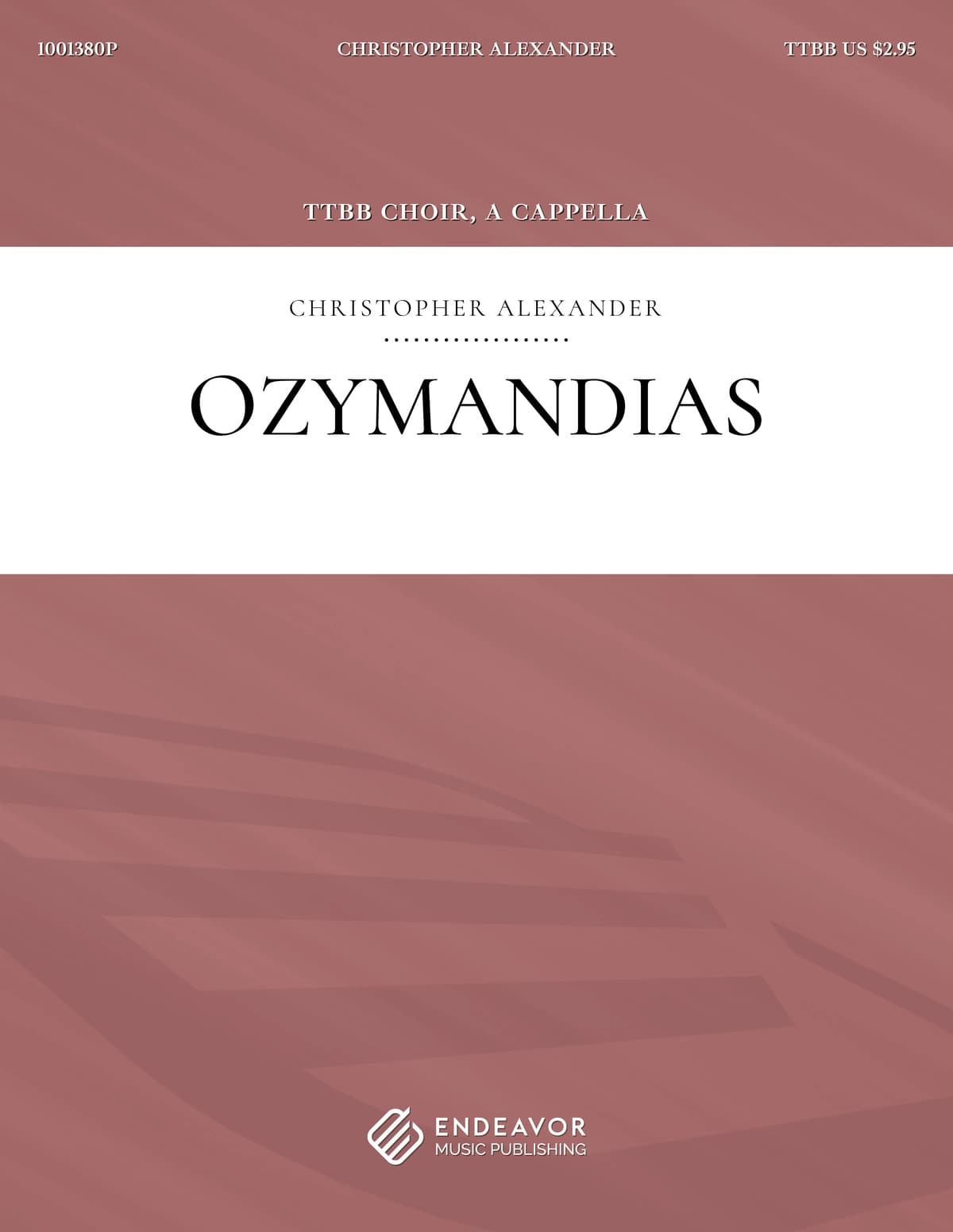 Ozymandias by Christopher Alexander - choral sheet music